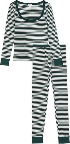 طقم بيجامة وقميص حراري بأكمام طويلة باللون الوردي من فيكتوريا سيكريت، ملابس نوم نسائية (XS-XXL) in Kuwait