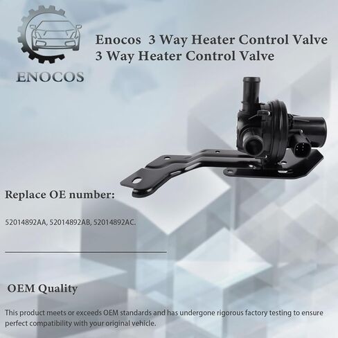 52014892AC صمام التحكم في السخان ثلاثي الاتجاه مع دعامة تثبيت لـ 2013-2018 D'-odge Ram 1500 2500 3500 4500 3.6L 5.7L استبدال # 52014892AA صمام تجاوز مبرد المحرك 52014892AB in Kuwait