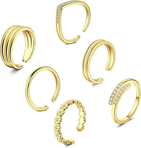 حلقات أصابع القدم من توكرينج للنساء، حلقات أصابع القدم قابلة للتعديل، صنادل صيفية للشاطئ، مجوهرات فضية وذهبية وردية in Kuwait