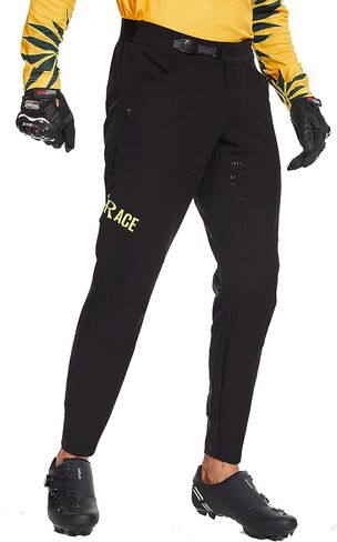 Men's Mountain Bike Pants Cycling Riding Pants MTB Waterproof Lightweight BMX Downhill Dirt Bike Pants Black in Saudi Arabia