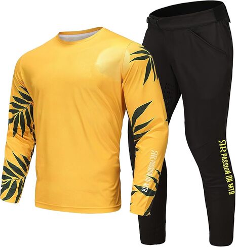 Men's Mountain Bike Pants Cycling Riding Pants MTB Waterproof Lightweight BMX Downhill Dirt Bike Pants Black in Saudi Arabia