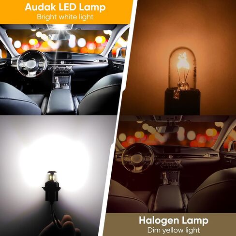 194 LED Bulb T10 W5W 2825 158 192 168 Canbus 9SMD 2835 Chipset 6000K White Non-polarity for Car Interior Dome Map Door Courtesy License Plate Trunk Lights (Pack of 10) in Saudi Arabia