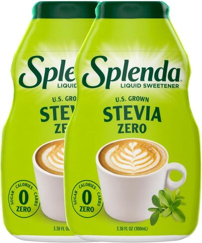 SPLENDA Stevia Liquid Zero Calorie Sweetener Drops, 3.38 Fl Oz Bottle (Pack of 2) in Saudi Arabia