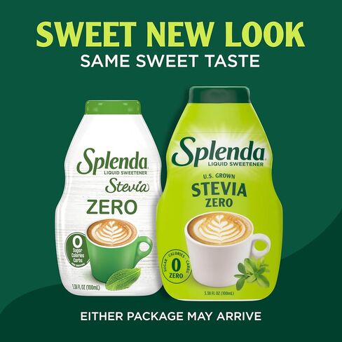 SPLENDA Stevia Liquid Zero Calorie Sweetener Drops, 3.38 Fl Oz Bottle (Pack of 2) in Saudi Arabia