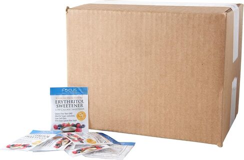 Focus Nutrition Erythritol Sweetener Individual Packets 70 Count Bag - Low Calorie, Carb, Keto Friendly Sugar Substitute in Kuwait