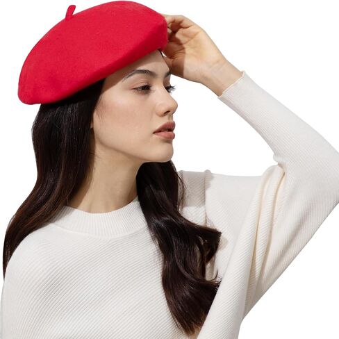 Classic Wool Beret Hats for Women Man Painter hat French Beret for Man Woman Warm Winte. in Saudi Arabia