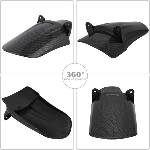 Motorcycle Rear Cushion Fender Mudguard for Surron Sur Ron Light Bee X/S Segway X260 X160 Electric Dirt Bike,Carbon Fiber Texture,PP Material in Kuwait