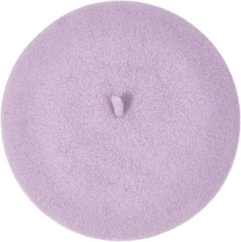 قبعات كوموريبي بيريه للنساء من الصوف الأسود، قبعات فرنسية بلون سادة، قبعات دافئة للفتيات، كلاسيكية وأنيقة in Kuwait