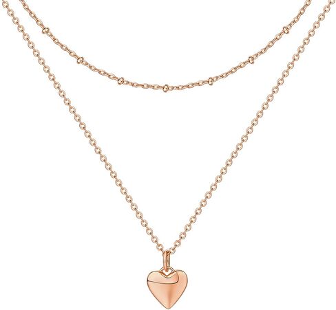 PAVOI 14K Gold Plated Layering Necklaces | Stylish Minimalist Design Pendant Necklaces | Butterfly, Heart, Lock, Evil Eye, Coin, Lightning Bolt, Circle, Cross Pendants for Women in Saudi Arabia