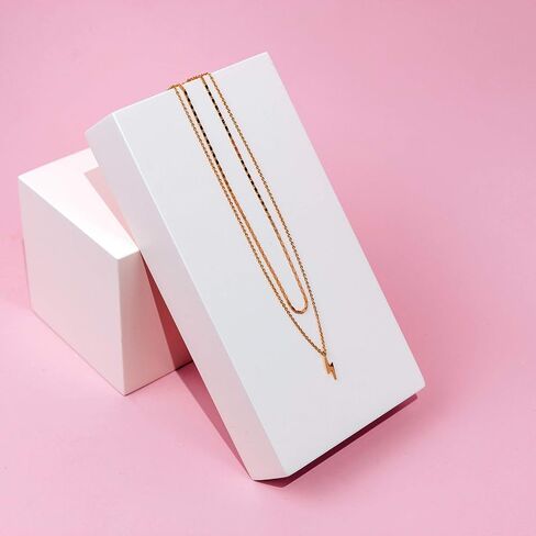 PAVOI 14K Gold Plated Layering Necklaces | Stylish Minimalist Design Pendant Necklaces | Butterfly, Heart, Lock, Evil Eye, Coin, Lightning Bolt, Circle, Cross Pendants for Women in Saudi Arabia