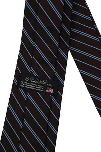 Brooks Brothers Brown Blue Striped Luxury Tie in Saudi Arabia