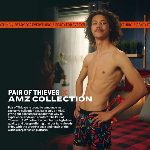 Pair of Thieves Men's Super Soft 3 Pack Boxers, Underwear Pack for Men in Kuwait