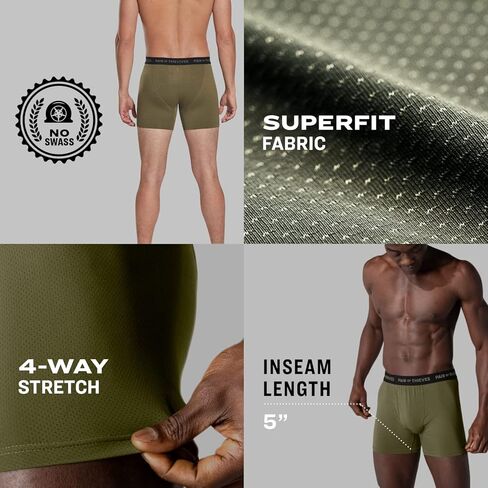 Pair of Thieves Men's Super Soft 3 Pack Boxers, Underwear Pack for Men in Kuwait