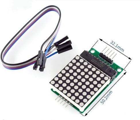 5PCS MAX7219 8x8 Dot Matrix LED Display Module 5V MCU Control MAX7219 8 * 8 LED Dot Matrix DIY Kit (Blue) in Kuwait