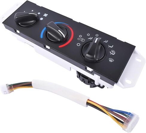 A/C & Heater Control with Blower Motor Switch Replacement for Jeep Wrangler 1999-2004 2.5L 4.0L 55037473AB in Kuwait