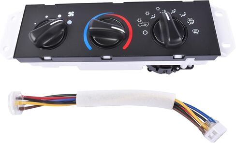 A/C & Heater Control with Blower Motor Switch Replacement for Jeep Wrangler 1999-2004 2.5L 4.0L 55037473AB in Kuwait