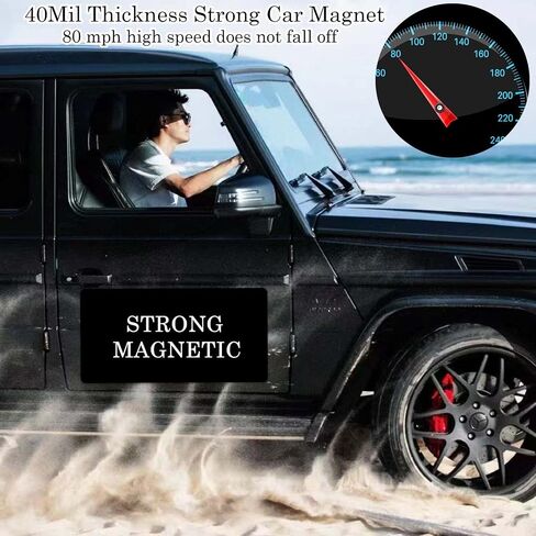 Black Blank Car Magnets with 40 mils, 2 Pack 24" x 12" Car Magnets and Decals, Rounded Corners Car Door Magnets, Magnet for Car to Advertise Business, Prevent Car Scratches & Dents in Saudi Arabia