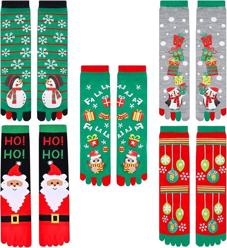 Zmart Christmas Gifts Stocking Socks For Women - Christmas Toe Socks Knee High Socks For Girl in Saudi Arabia