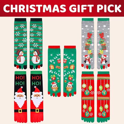 Zmart Christmas Gifts Stocking Socks For Women - Christmas Toe Socks Knee High Socks For Girl in Saudi Arabia