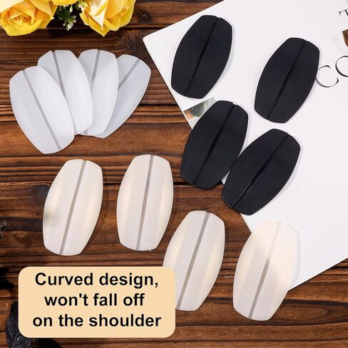 6 Pair Bra Strap Cushion, 3 Colour Silicone Bra Strap Pads Fabric Non-Slip Bra Strap Holders for Slipping Women Minimize Shoulder Discomfort Shoulder Pads Protectors in Saudi Arabia