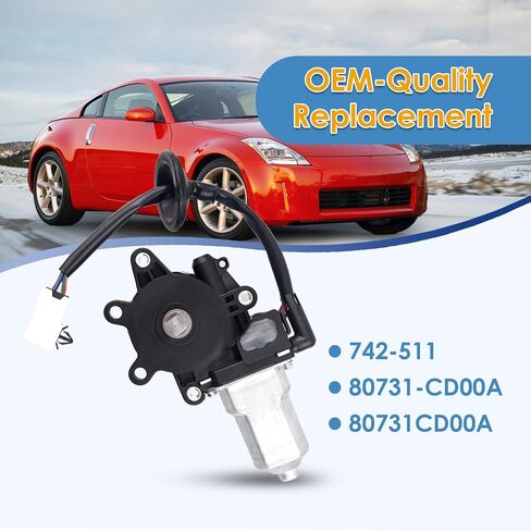 Front Left Power Window Motor Driver Side Motor Power Window Compatible with 2003-2009 Nissan 350Z 2003-2007 Infiniti G35 2 Door Coupe Model Replace 80731-CD00A 80731CD00A in Saudi Arabia