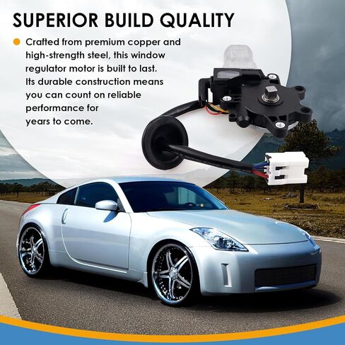 Front Left Power Window Motor Driver Side Motor Power Window Compatible with 2003-2009 Nissan 350Z 2003-2007 Infiniti G35 2 Door Coupe Model Replace 80731-CD00A 80731CD00A in Saudi Arabia