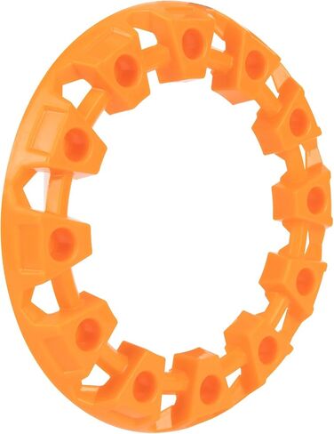 PSLER 4 Pieces of ATV Wheel Rim Hub Protection Decor for Child ATV Tires 145/70-6 6 Inches Wheel Rim Cover Decoration Modified Parts Orange in Saudi Arabia