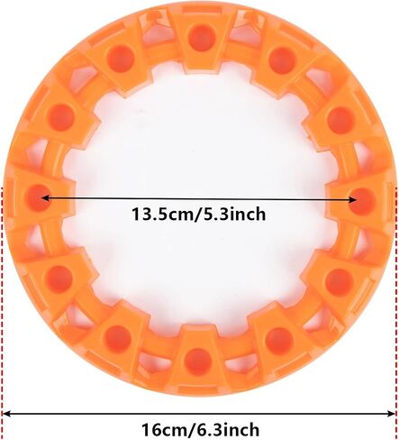 PSLER 4 Pieces of ATV Wheel Rim Hub Protection Decor for Child ATV Tires 145/70-6 6 Inches Wheel Rim Cover Decoration Modified Parts Orange in Saudi Arabia
