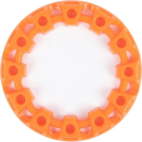 PSLER 4 Pieces of ATV Wheel Rim Hub Protection Decor for Child ATV Tires 145/70-6 6 Inches Wheel Rim Cover Decoration Modified Parts Orange in Saudi Arabia
