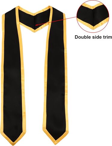 Graduation Honor Stole Classic End with Trim for Unisex Adult 72 Inches Long in Saudi Arabia