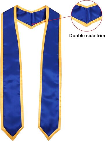 Graduation Honor Stole Classic End with Trim for Unisex Adult 72 Inches Long in Saudi Arabia