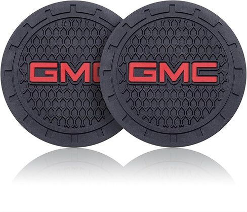 Car Cup Coaster, 2PCS Universal Non-Slip Cup Holders, Compatible with GMC Sierra Denali Canyon Terrain Yukon Jimmy Acadia Car Cup Holder Coasters Black in Saudi Arabia