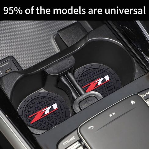 Car Cup Coaster, 2PCS Universal Non-Slip Cup Holders, Compatible with GMC Sierra Denali Canyon Terrain Yukon Jimmy Acadia Car Cup Holder Coasters Black in Saudi Arabia