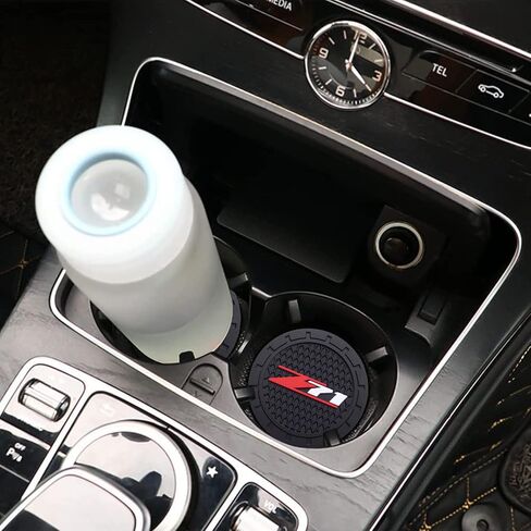 Car Cup Coaster, 2PCS Universal Non-Slip Cup Holders, Compatible with GMC Sierra Denali Canyon Terrain Yukon Jimmy Acadia Car Cup Holder Coasters Black in Saudi Arabia