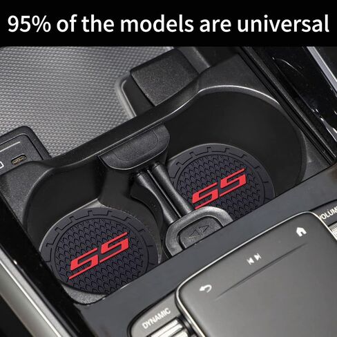 Car Cup Coaster, 2PCS Universal Non-Slip Cup Holders, Compatible with GMC Sierra Denali Canyon Terrain Yukon Jimmy Acadia Car Cup Holder Coasters Black in Saudi Arabia