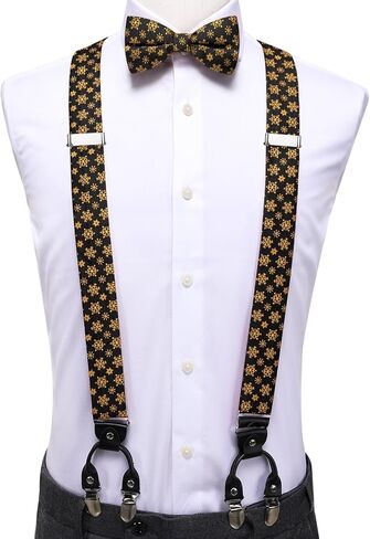 Dubulle عيد الميلاد الحمالات وربطات العنق للرجال الحرير عيد الميلاد اللون هدفين مع جيب أزرار أكمام مربعة مجموعة الطرف in Kuwait