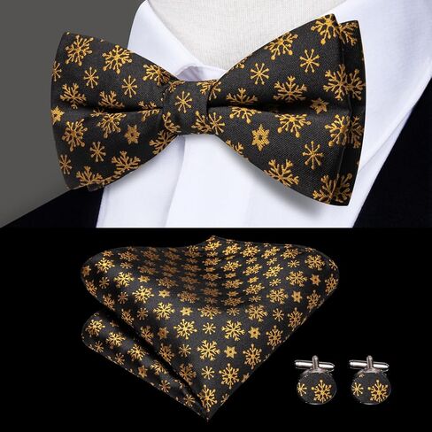 Dubulle عيد الميلاد الحمالات وربطات العنق للرجال الحرير عيد الميلاد اللون هدفين مع جيب أزرار أكمام مربعة مجموعة الطرف in Kuwait