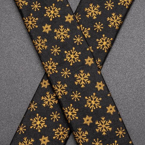 Dubulle عيد الميلاد الحمالات وربطات العنق للرجال الحرير عيد الميلاد اللون هدفين مع جيب أزرار أكمام مربعة مجموعة الطرف in Kuwait