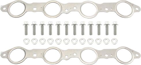 12617944 Exhaust Manifold Gasket Bolts Kit for Cadillac CTS Escalade EXT ESV for Chevrolet Caprice Camaro Corvette Colorado Avalanche 1500 2500 HD for GMC Yukon XL for Pontiac 4.8L 5.3L 6.0L in Saudi Arabia