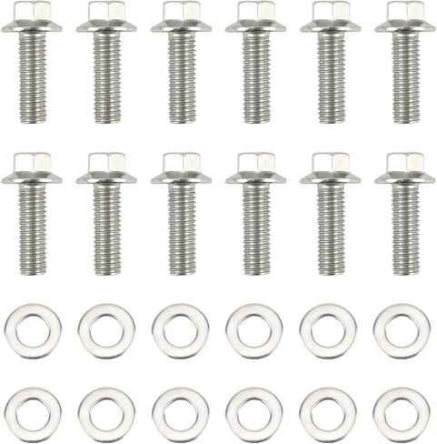 12617944 Exhaust Manifold Gasket Bolts Kit for Cadillac CTS Escalade EXT ESV for Chevrolet Caprice Camaro Corvette Colorado Avalanche 1500 2500 HD for GMC Yukon XL for Pontiac 4.8L 5.3L 6.0L in Saudi Arabia