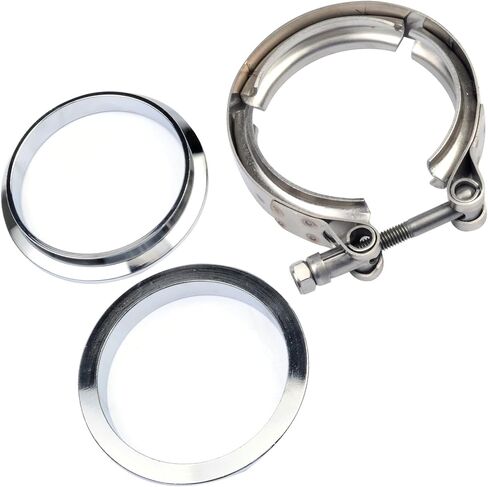 3.0" Universal Stainless Steel V Band Clamp Flat Flange Kit Assembly in Saudi Arabia