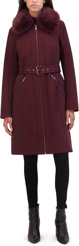 Kenneth Cole Women's Soft Shell Rain Coat with Exposed Zip Detail in Saudi Arabia