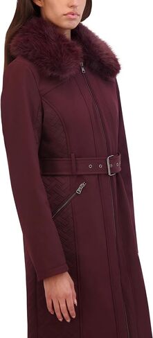 Kenneth Cole Women's Soft Shell Rain Coat with Exposed Zip Detail in Saudi Arabia