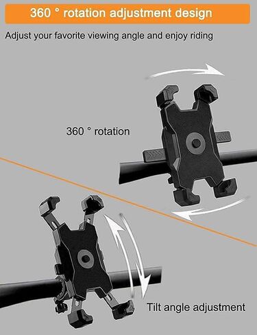 2024 Upgraded Bike Phone Mount, Easy Install and Quick Release Bicycle - Motorcycle Handlebar Phone Mount Holder, Bike Phone Holder for iPhone and More 4.7-6.8 inch Cell Phone in Saudi Arabia