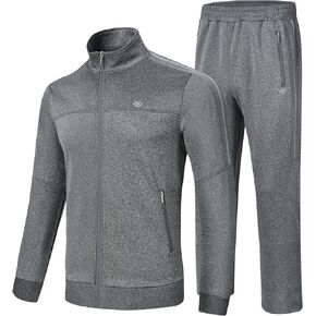 MoFiz Men's Tracksuits Set Full Zip Running Sweatsuit For Men Long Sleeve Causal 2 Piece Outfits Jogging Suits