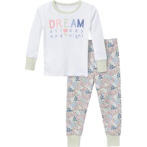 Gerber Baby Girls' Toddler Snug Fit 2-Piece Pajama Set