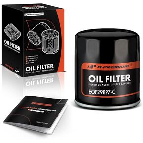 A-Premium 10K Miles Protection Spin On Oil Filter Compatible with Chevy Epica 2004 2005 2006 & Suzuki Verona 2004 2005 2006, Replace# 1651086Z00, 2900776