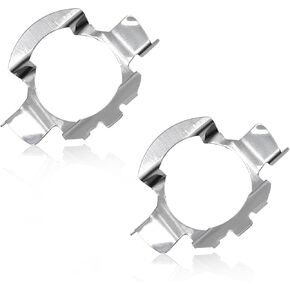 4 PCS H7 LED Adapter, Car H7 Led Headlight Bulb Holders Socket Retainer, Led Headlight Retainer Fits 5 Series (E60 / E61)/ X5/ A3/ A4L/ A6L/ E-Class/ML-Class/C-Class/ MK6