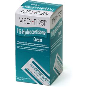 Hydrocortisone Anti-Itch Cream Packets for First Aid & Emergency Kits, 144 Pack