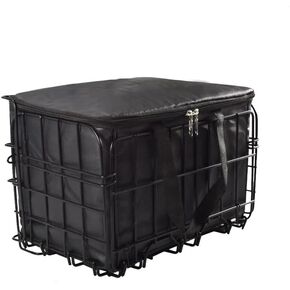 Himiway Folding Bike Basket, Front & Rear Hanging Cargo Storage Basket/Rack, Quick Release Mental Storage Rack for Bike Handlebar & Bike Rear Rack, Max. Load 66 lbs /11 lbs, Waterproof & Anti-Rust